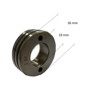 Rodillo inferior motor devanador 11J moleteado Ø 2,4