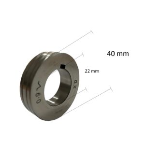 Rodillo inferior motor devanador 6B liso Ø 0,9 / 1,2 mm