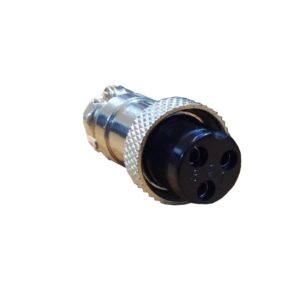 Ficha metalica HF microswitch hembra cordon 3Pts.