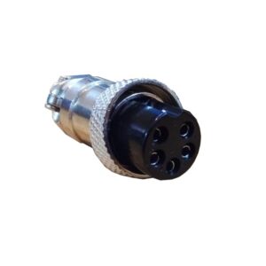 Ficha metalica HF microswitch hembra cordon 5Pts.
